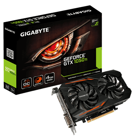 VGA Gigabyte GeForce&#174; GTX 1050 Ti OC 4GB GDDR5 128bit _N105TOC-4GD _618S